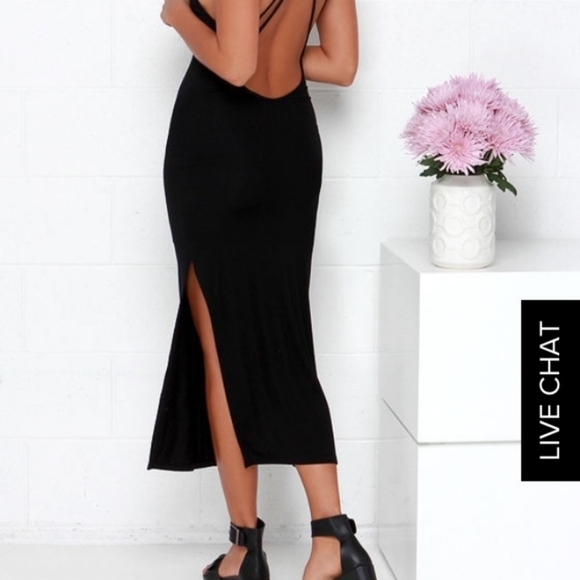 Lulu's open back midi dress - Picture 3 of 5